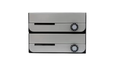 倉庫保管品 ナスタ ポスト KS-MB5202PU 2L-SV 前入前出 2戸用