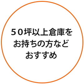 こんな方を募集しています。50坪以上倉庫をお持ちの方などおすすめです。