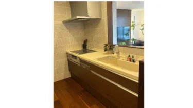 LIXIL I型 システムキッチン セット ブラウン