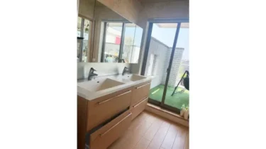 展示品 洗面化粧台 通水なし ミラーキャビネット Wボウル W170 D58 H81