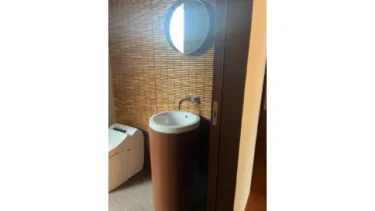 ミラー付洗面台